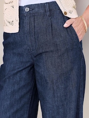 Cotton Traders Blue Wide Leg Jeans - Image 3 of 4
