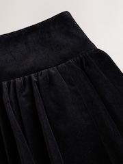 CERENE Daisy Black Velvet Bubble Mini Skirt - Image 2 of 6