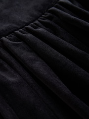 CERENE Daisy Black Velvet Bubble Mini Skirt - Image 3 of 6