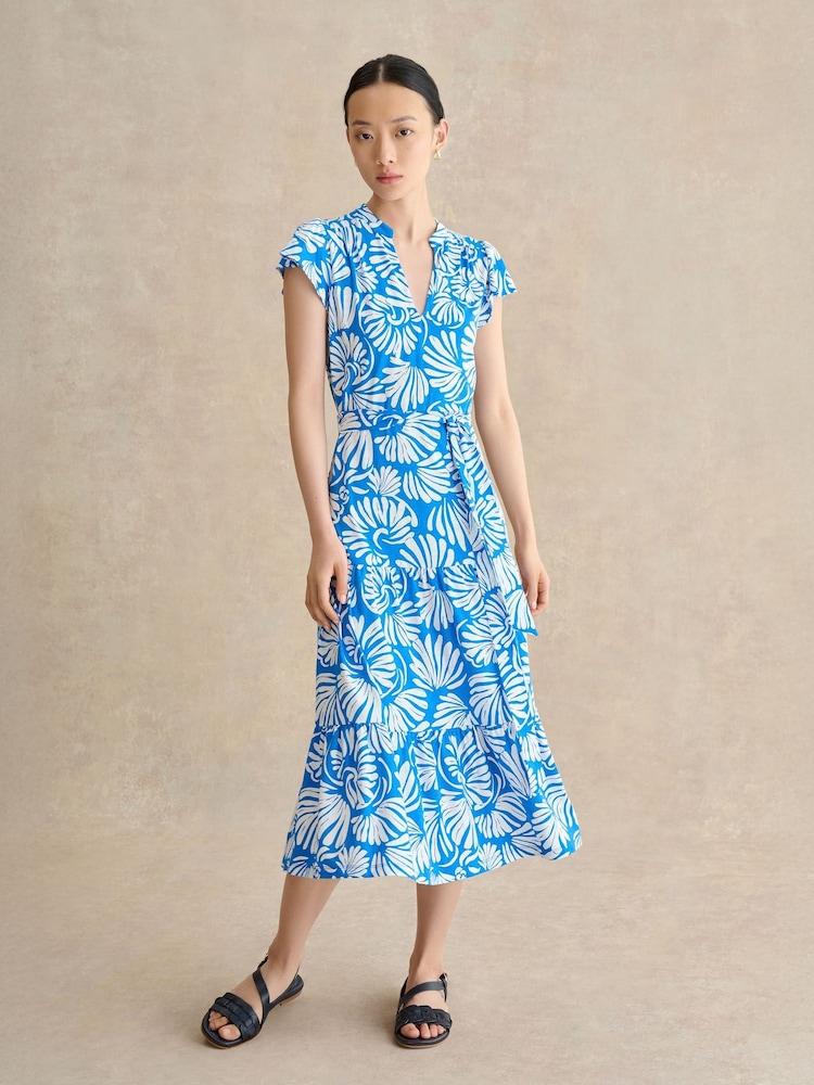 Hobbs Blue Nadine Jersey Dress - Image 1 of 3
