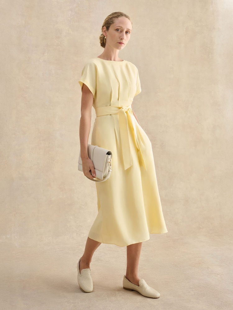 Hobbs Yellow Petite Aliya Dress - Image 2 of 2 Hobbs Yellow Petite Aliya Dress - Image 2 of 2