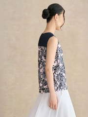 Hobbs Pink Nadine Printed Top - Image 2 of 3