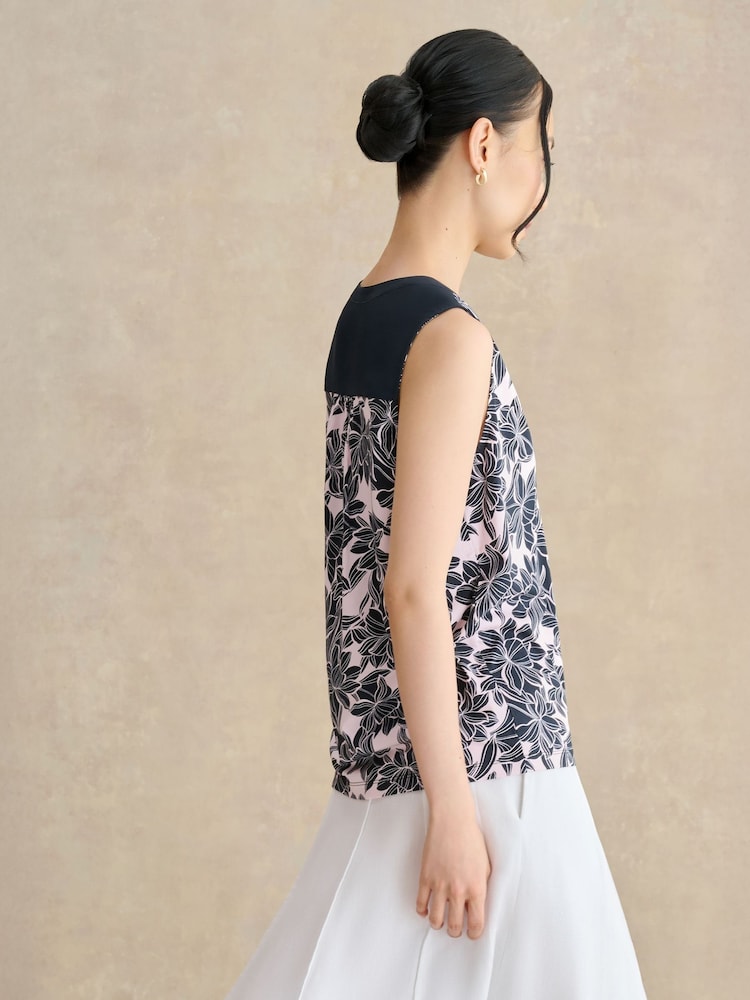 Hobbs Pink Nadine Printed Top - Image 2 of 3 Hobbs Pink Nadine Printed Top - Image 2 of 3