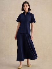 Hobbs Blue Chatham Skirt - Image 1 of 5