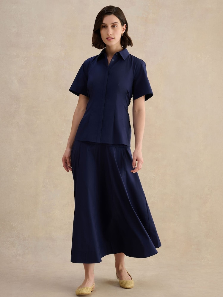 Hobbs Blue Chatham Skirt - Image 1 of 5 Hobbs Blue Chatham Skirt - Image 1 of 5