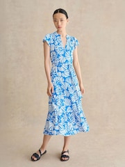 Hobbs Blue Petite Nadine Jersey Dress - Image 1 of 1
