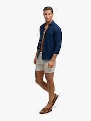 SUPERDRY White Premium Printed 15-inch Swim Shorts - Image 2 of 9