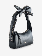 Rockett St George Black Studded Bow Handle Bag - Image 5 of 10