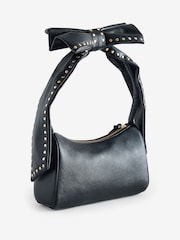 Rockett St George Black Studded Bow Handle Bag - Image 6 of 10