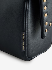 Rockett St George Black Studded Bow Handle Bag - Image 8 of 10