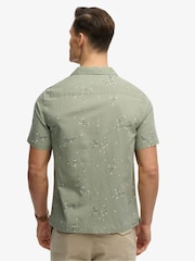 SUPERDRY Green Short Sleeve Printed Beach Shirt - Image 3 of 8