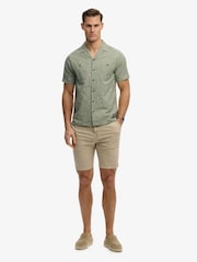 SUPERDRY Green Short Sleeve Printed Beach Shirt - Image 4 of 8