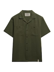 SUPERDRY Green The Merchant Store - Textured Short Sleeve Shirt - Image 7 of 7