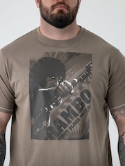 D555 Official Rambo Printed T-Shirt - Изображение 4 6