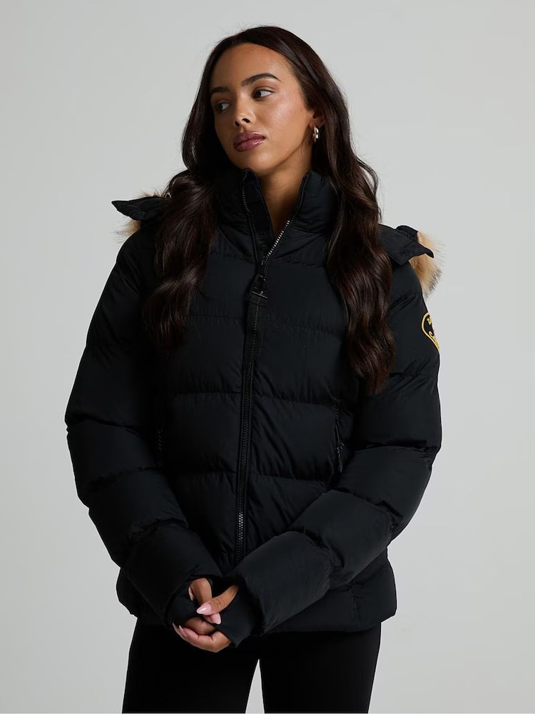 Zavetti Canada Black W Valleria Puffer Jacket - Image 1 of 4