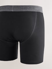Black Grey Waistband A-Front Cotton Rich Boxers 10 Pack - Image 12 of 14