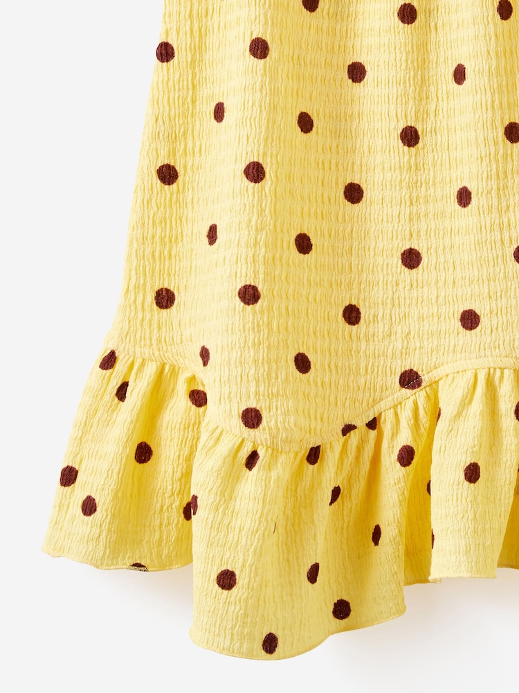 Cotton On Yellow Hazel Scalloped Sleeveless Dress - Image 3 of 3