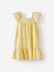 Cotton On Yellow Billie Flutter Sleeve Dress - Image 1 of 1