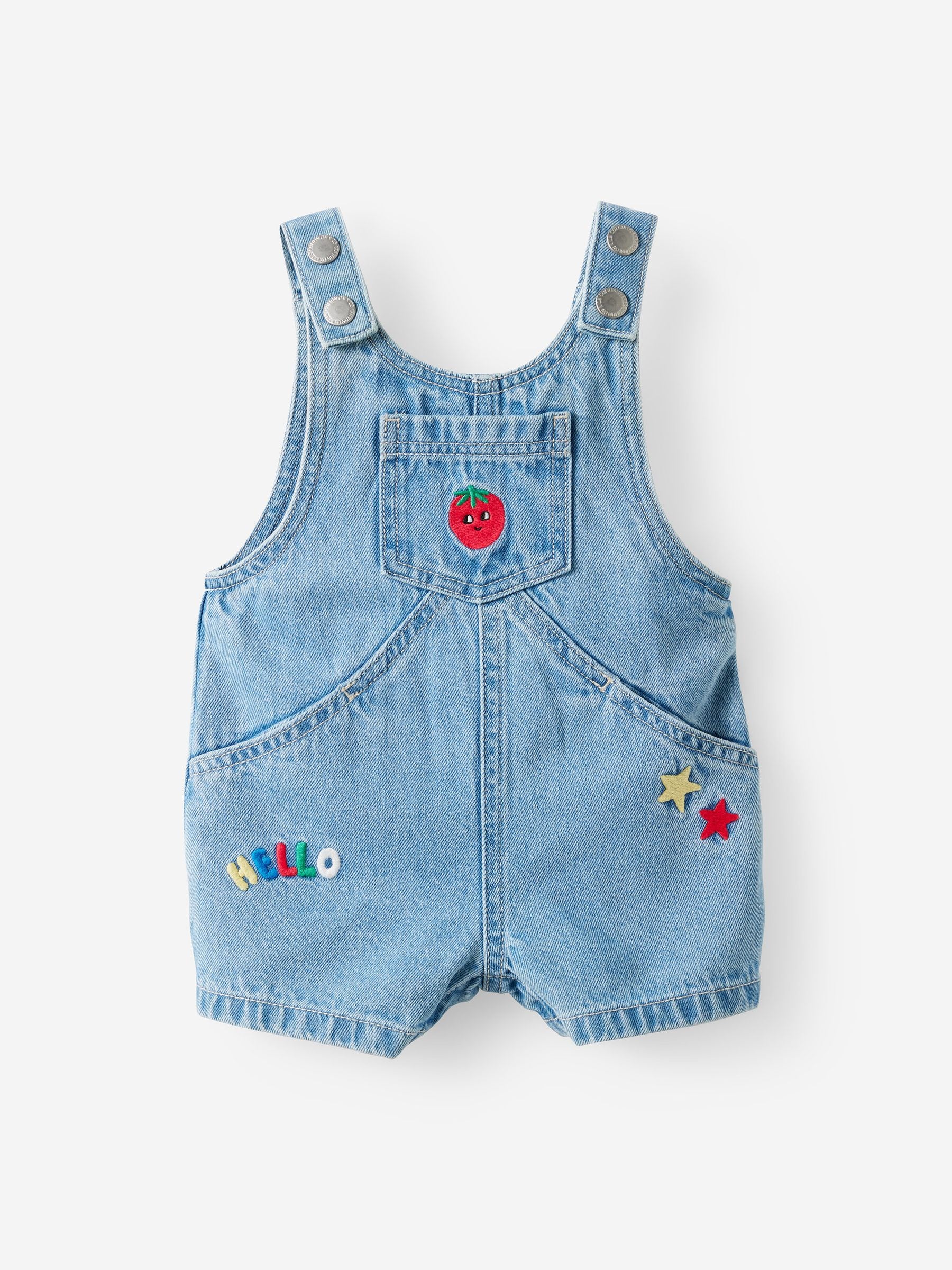 Buy Cotton On Denim Blue Aspen Denim Short Dungarees from the Next