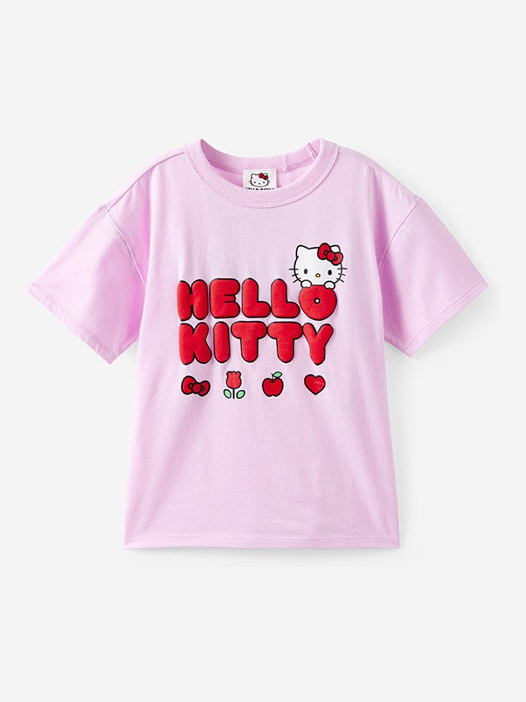 Buy Cotton On Pink Hello Kitty Drop Shoulder Short Sleeve T-Shirt