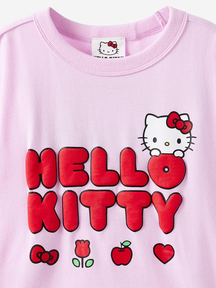 Cotton On Pink Hello Kitty Drop Shoulder Short Sleeve T-Shirt - Image 4 of 4 Cotton On Pink Hello Kitty Drop Shoulder Short Sleeve T-Shirt - Image 4 of 4