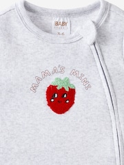 Cotton On Grey Short Sleeve Zip Romper - Image 2 of 2