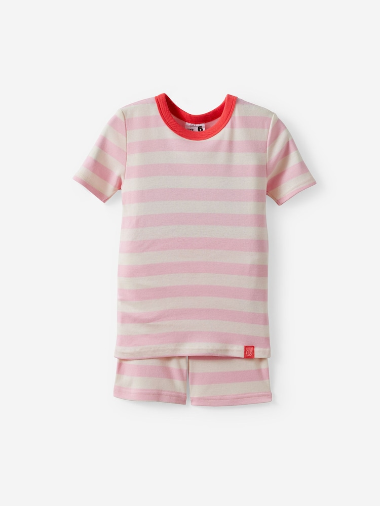 Cotton On Pink Dreamdrift Snug Short Sleeve Pyjamas Set - Image 1 of 2