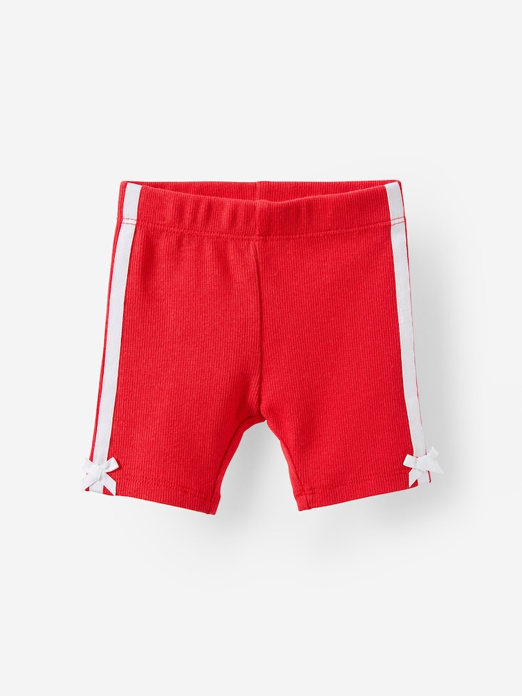 Cotton On Red Rain Rib Bike Shorts 2 Pack - Image 2 of 6 Cotton On Red Rain Rib Bike Shorts 2 Pack - Image 2 of 6