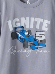 Cotton On Steel Grey Jonny Short Sleeve Back Graphic Print T-Shirt - Image 2 of 3