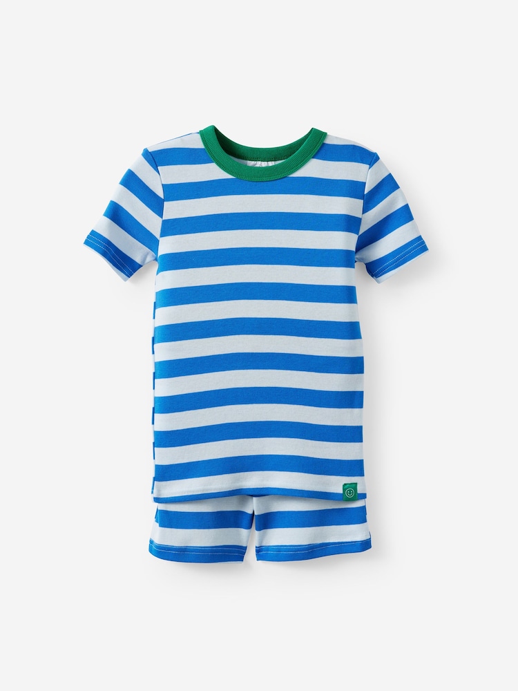 Cotton On Blue Dreamdrift Snug Short Sleeve Pyjamas Set - Image 1 of 2