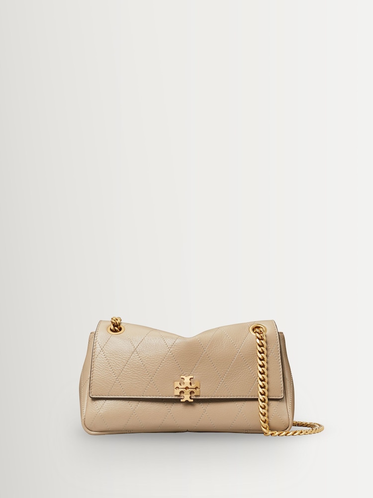 Tory Burch Cream Charlie Quilted Small Shoulder Bag - Image 1 of 5 Tory Burch Cream Charlie Quilted Small Shoulder Bag - Image 1 of 5