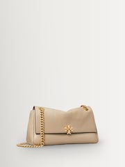 Tory Burch Cream Charlie Quilted Small Shoulder Bag - Image 2 of 5