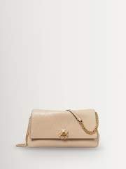 Tory Burch Cream Charlie Quilted Small Shoulder Bag - Image 3 of 5