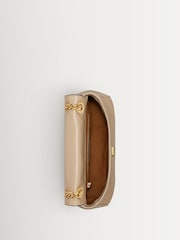 Tory Burch Cream Charlie Quilted Small Shoulder Bag - Image 4 of 5