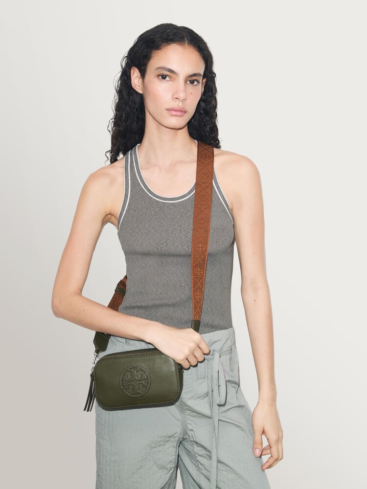 Tory Burch Green Miller Mini Cross-Body Bag - Image 1 of 5 Tory Burch Green Miller Mini Cross-Body Bag - Image 1 of 5