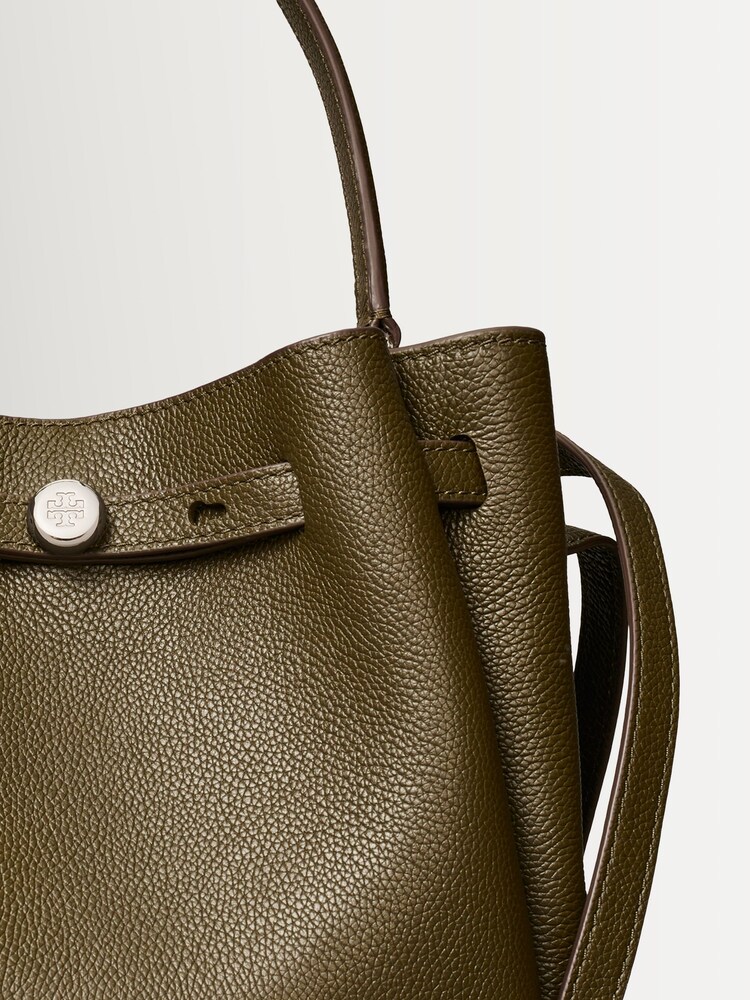 Tory Burch Green Romy Pebbled Bucket Bag - Image 5 of 5 Tory Burch Green Romy Pebbled Bucket Bag - Image 5 of 5