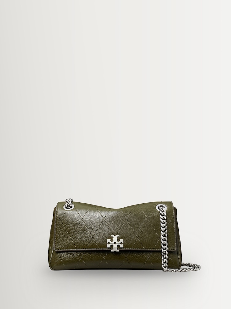 Tory Burch Green Charlie Quilted Small Shoulder Bag - Image 1 of 5 Tory Burch Green Charlie Quilted Small Shoulder Bag - Image 1 of 5