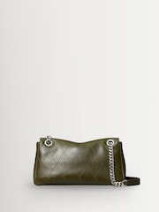 Tory Burch Green Charlie Quilted Small Shoulder Bag - Image 3 of 5