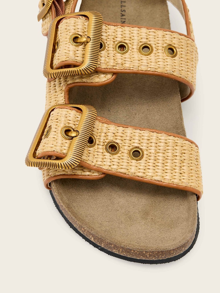 AllSaints Staffa Raffia Sandals - صورة 5 من 5