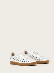AllSaints Metallic Velma Woven Sneakers - Image 3 of 6