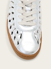 AllSaints Metallic Velma Woven Sneakers - Image 6 of 6