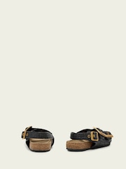 AllSaints Black Staffa Raffia Sandals - Image 3 of 6