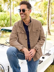 Cotton Traders Brown Cotton Cargo Jacket - Image 2 of 4