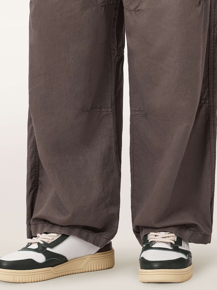 AllSaints White Regan Low Top Trainers - Image 1 of 6