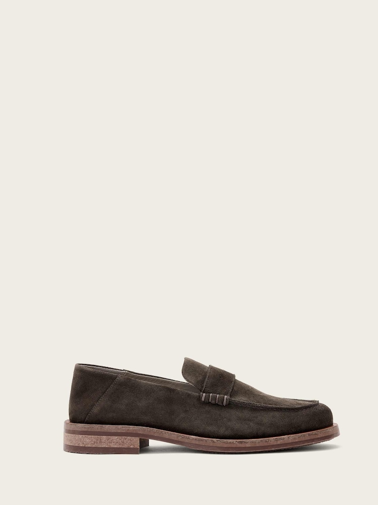 AllSaints Brown Bloom Soft Loafers - Image 1 of 5 AllSaints Brown Bloom Soft Loafers - Image 1 of 5