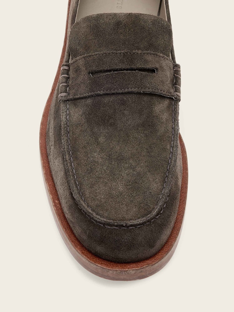 AllSaints Brown Bloom Soft Loafers - Image 5 of 5 AllSaints Brown Bloom Soft Loafers - Image 5 of 5