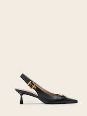 AllSaints Black Hera Slingback Shoes - Image 2 of 6