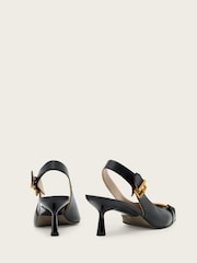 AllSaints Black Hera Slingback Shoes - Image 4 of 6