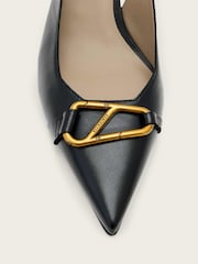 AllSaints Black Hera Slingback Shoes - Image 5 of 6