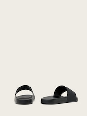 AllSaints Black Date Slider Sandals - Image 3 of 6